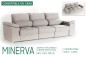 Sofá 3 Plazas MINERVA 240 Cm Gris (Cama)