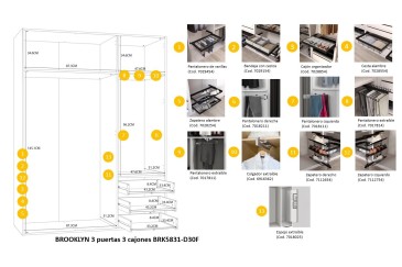 Zapatero metalico extraible para armario de 900 mm