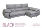 Chaiselongue Derecha BLACK Gris Claro