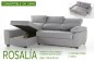 Chaiselongue Cama Izquierda ROSALIA Gris