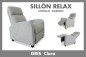 Sillón Reclinable DARWIN Push Back Gris Claro