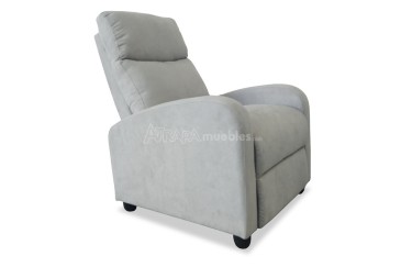 Sillón Relax DARWIN  tapizado en color gris al MEJOR PRECIO