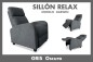 Sillón Reclinable DARWIN Push Back Gris Oscuro