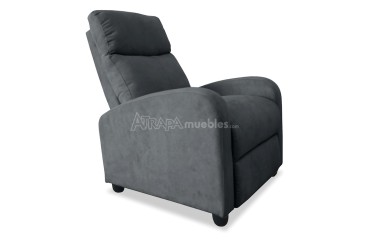 Sillón Reclinable DARWIN Push Back Gris Oscuro