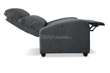 Sillón Relax DARWIN  tapizado en color gris al MEJOR PRECIO