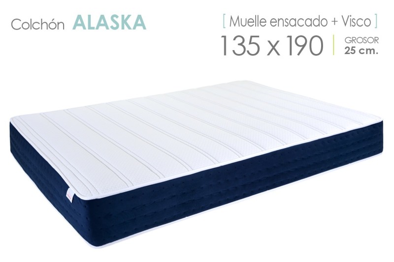 Colchão ALASKA Pocketsprung 135x190 Colchão ALASKA Pocketsprung 135x190