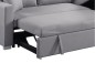 Sofá Chaiselongue Cama PORTO Gris REVERSIBLE