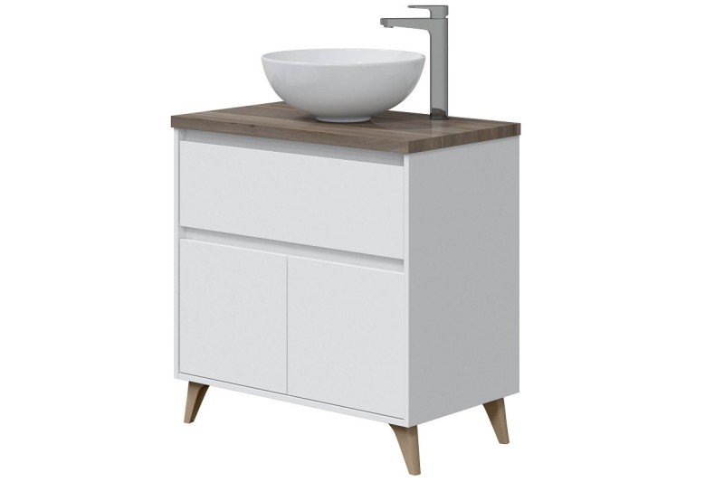 Mueble de Baño ONA con Encimera y Lavabo Redondo