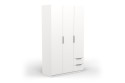 Armario 3 Puertas 2 Cajones GHOST 120 Blanco