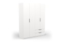 Armario 4 Puertas 2 Cajones GHOST 160 Blanco