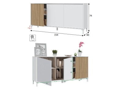 Aparador 3 Puertas ETHNA