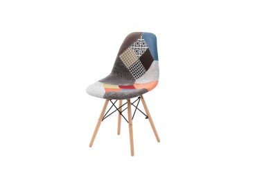 Conjunto de 4 sillas PATCHWORK de Diseño tapizadas en colores