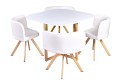 Pack Mesa MDF + 4 cadeiras GRAPH branco