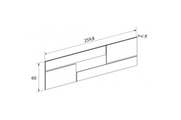 Dormitorio PRIEGO (Cabecero LED + 2 Mesitas 2 cajones) al mejor precio