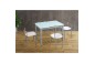 Mesa Extensible de cocina 70x100/170 cm Cristal Blanco