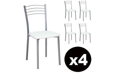 4 sillas cocina Mod.20 Blanco