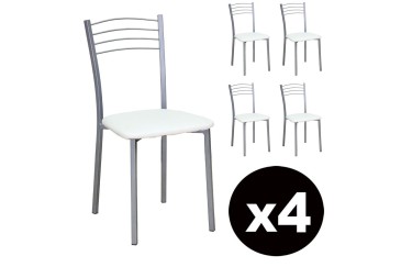 Pack 4 sillas cocina Mod.20 Blanco