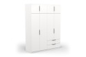 8 portas 2 gavetas 160 cm branco