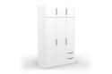 6 portas 2 gavetas 120 cm branco