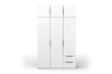 Armario 6 puertas 2 cajones en color blanco al mejor precio de internet