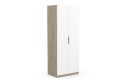 2 Puertas 80cm Blanco y Roble