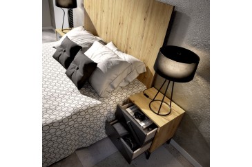 Dormitorio (Cabecero + 2 Mesitas con 2 cajones) al mejor precio