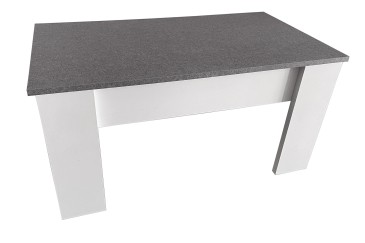 Mesa de centro elevable colores Cemento y Blanco al MEJOR PRECIO