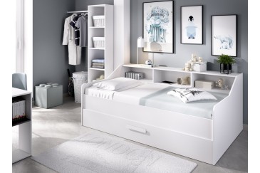 Cama para jovens com prateleira DRAG