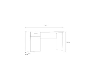 Mesa escritorio con 1 Puerta 1 Cajón