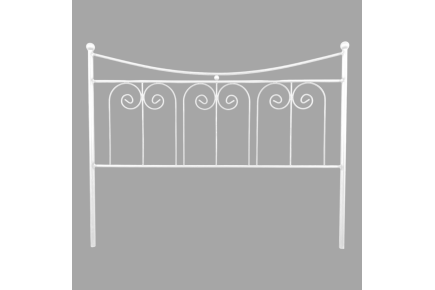Cabecero de Forja blanco para camas de 150 cm