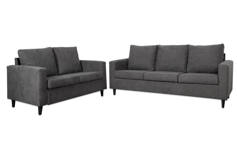 Conjunto de Sofás 3+2 Plazas PIMS Gris