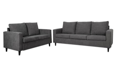 Conjunto de Sofás 3+2 plazas PIMS color Gris al MEJOR PRECIO