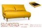 Sofá-cama SOLO de 2 lugares Mostarda Sofá-cama SOLO de 2 lugares Mostarda
