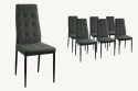 Pack 6 sillas ZURICH Gris Ocuro