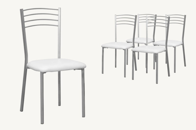 4 sillas cocina Mod.20 Blanco