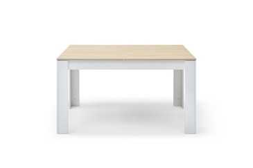 Mesa de salón - comedor extensible 40 - 190 cm.  en Roble y Blanco