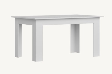 Mesa de salón - comedor Fija 138 x 80 cm. en Blanco