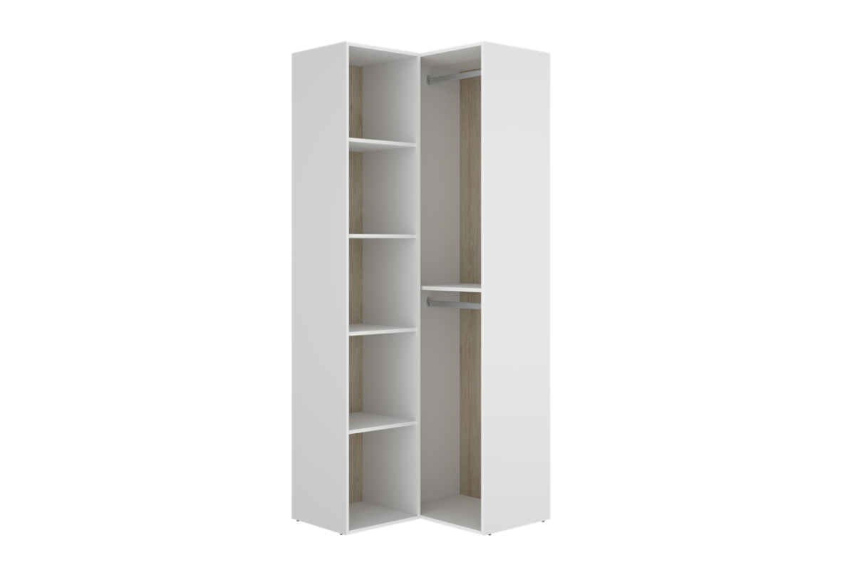Módulo vestiário de canto SUIT com 7 compartimentos + 2 calhas Módulo vestiário de canto SUIT com 7 compartimentos + 2 calhas