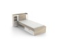 Cama Juvenil compacta LIFE Roble y Blanco