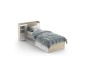 Cama Juvenil compacta LIFE Roble y Blanco