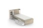 Cama Juvenil compacta LIFE Roble y Blanco