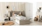 Cama Juvenil compacta LIFE Roble y Blanco