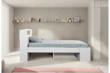 Cama juvenil compacta LANKA 90X190 Blanca