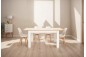 Mesa PACK TUSCANY + 4 cadeiras de design BEECH brancas Mesa PACK TUSCANY + 4 cadeiras de design BEECH brancas