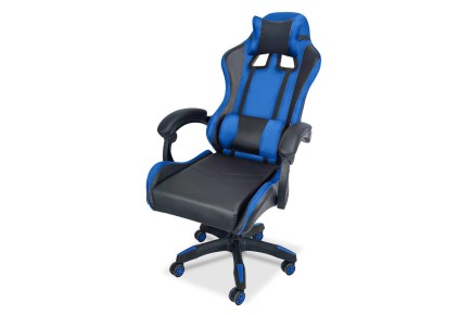Sillón Gamer PANAMERA Azul y Negro Regulable en altura