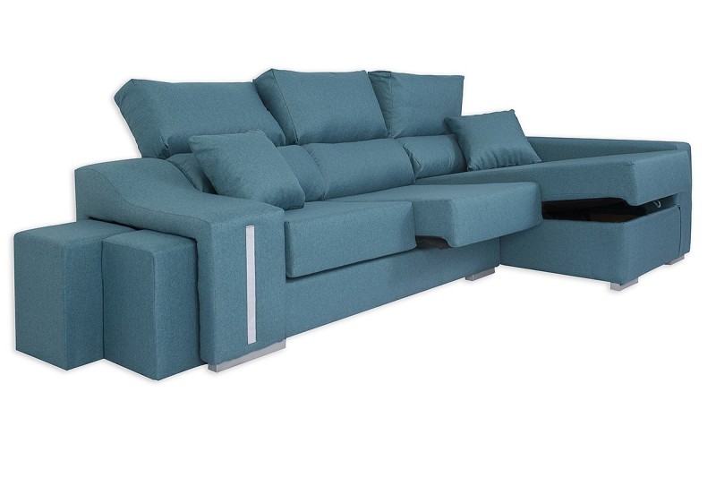 Chaiselongue Direito OSCAR Dino Turquesa Chaiselongue Direito OSCAR Dino Turquesa
