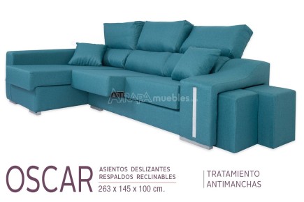 Chaiselongue esquerda OSCAR Dino Turquesa
