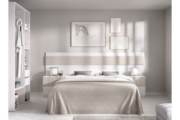 Dormitorio (Cabecero + 2 Mesitas con 2 cajones) al mejor precio