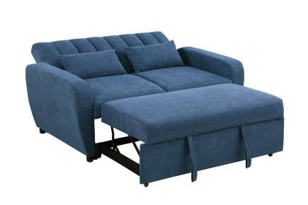 Sofá-cama azul Cersei ao MELHOR PREÇO