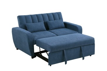 Sofá-cama azul Cersei ao MELHOR PREÇO